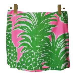 Lily Pulitzer Women's Pink Pout Flamenco Pineapple Tate Skirt